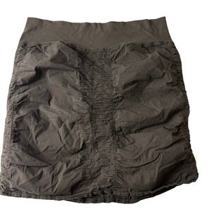 XCVI Ruched Mini Skirt‎ Women Size M Cotton Spandex Stretch